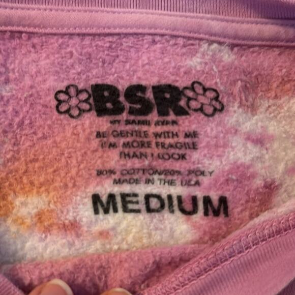 Revolve BSR Samii Ryan Don't Play Me Cropped Sweatshirt Size Medium - Picture 4 of 7